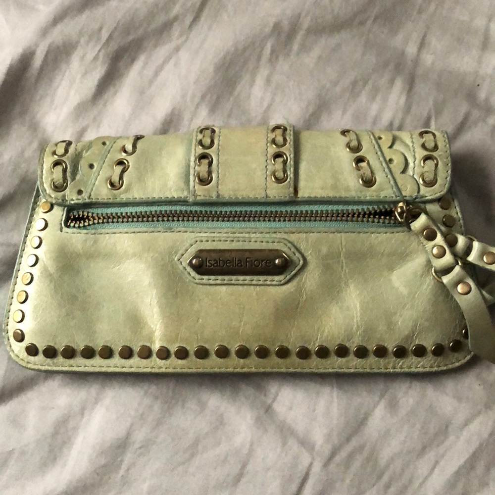 Isabella fiore green studs clutch - Picture 4 of 8